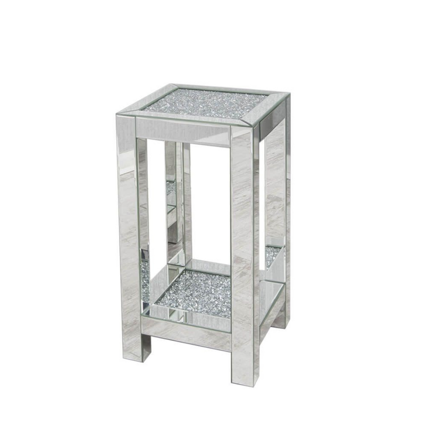 Doha mirrored crushed diamond 3- piece set