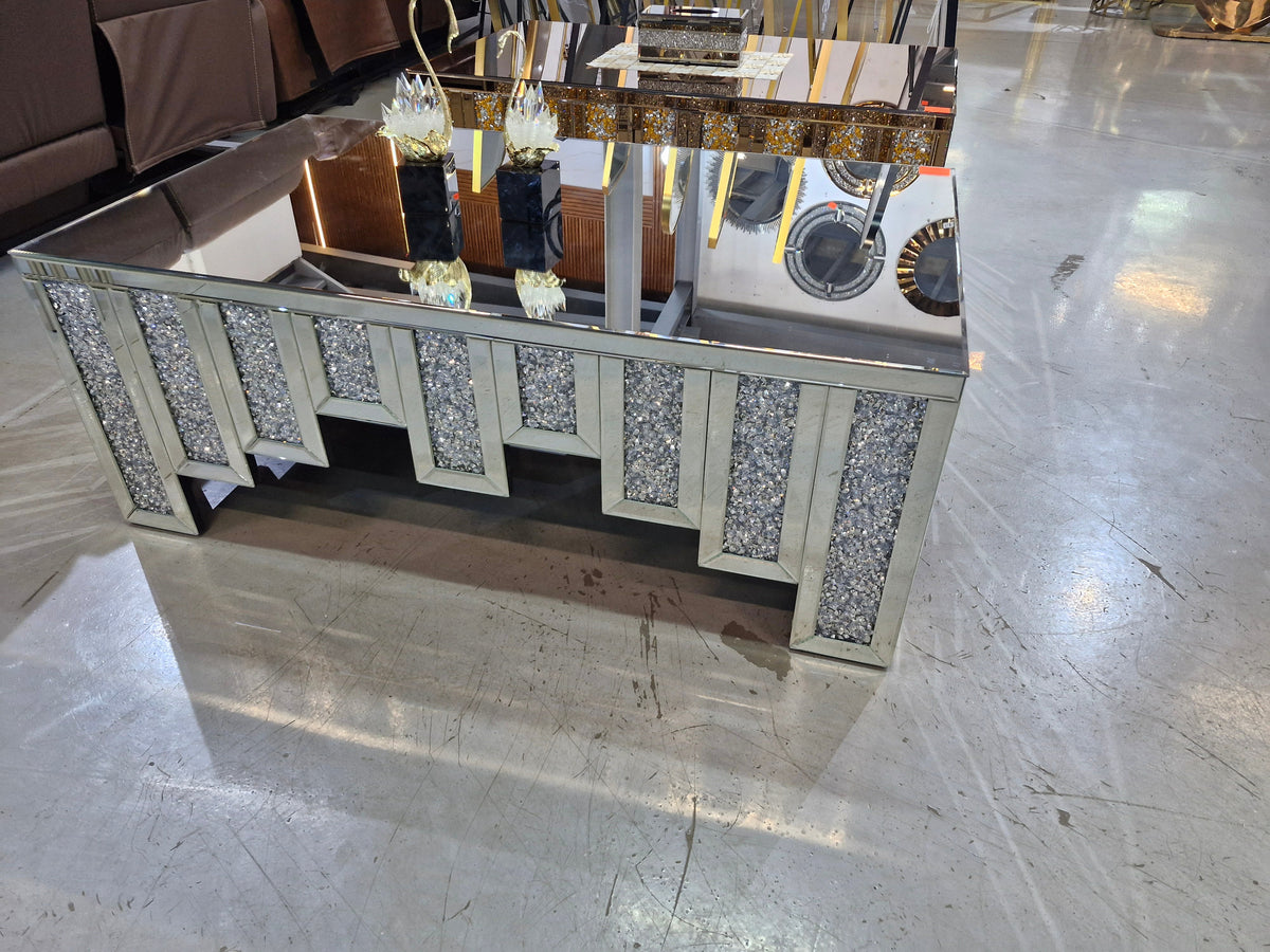 Canali mirrored glam coffee table