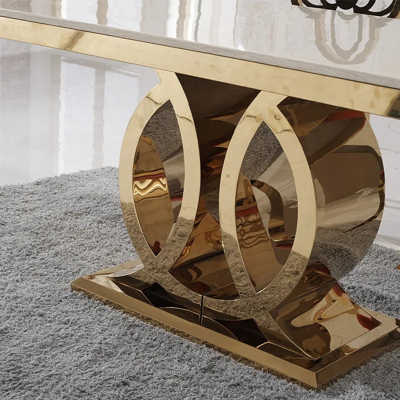 Aria marble dining table