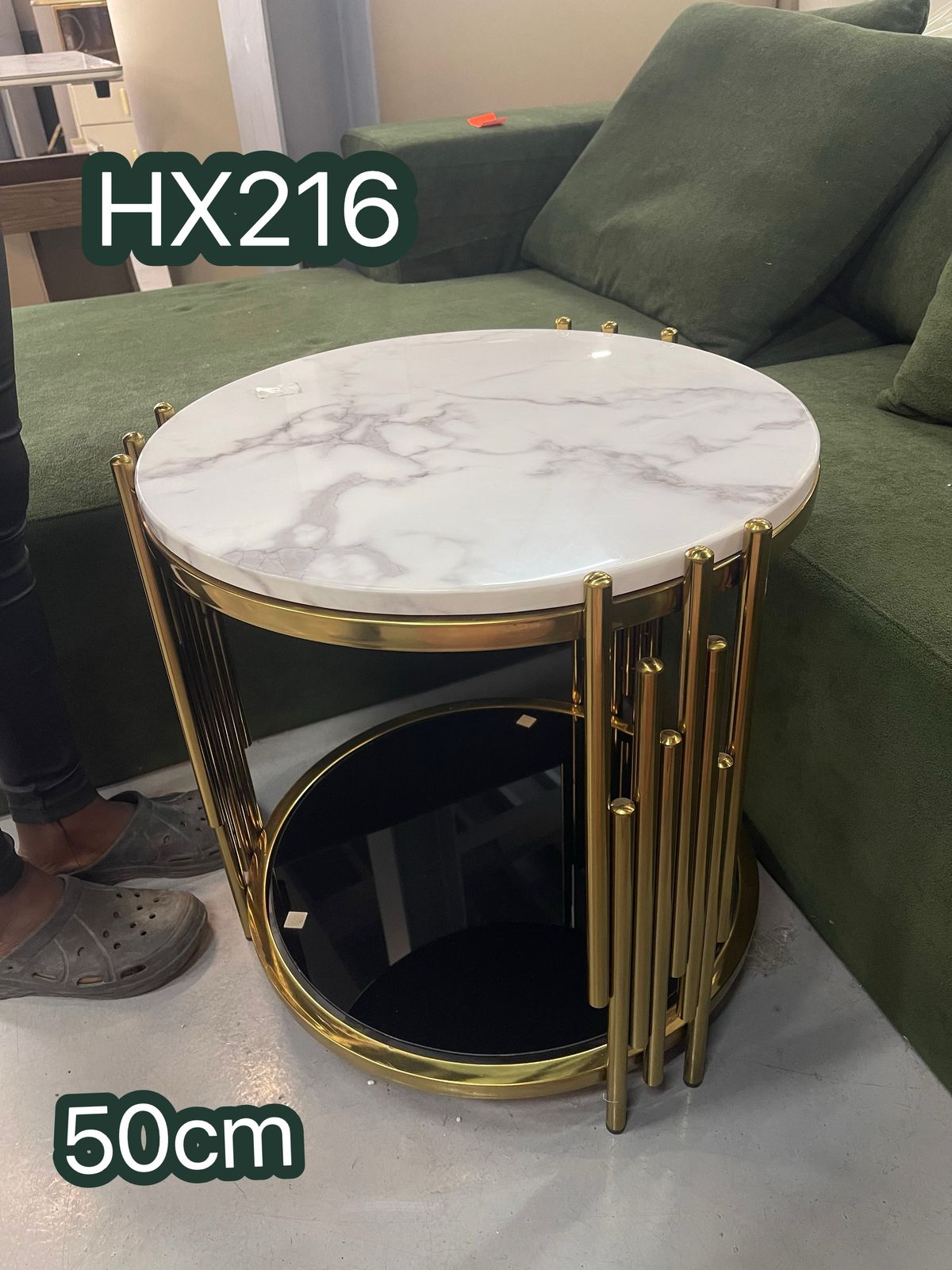 Azalea drum end table