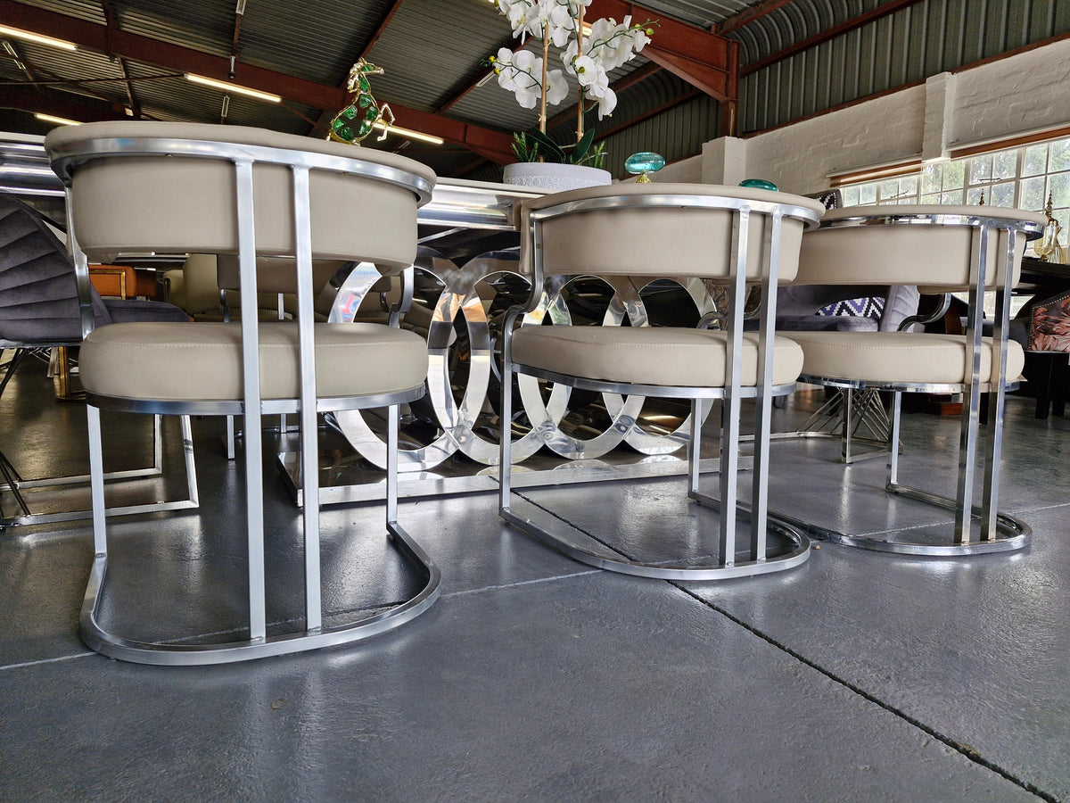 Cavario Silver Dining Chairs