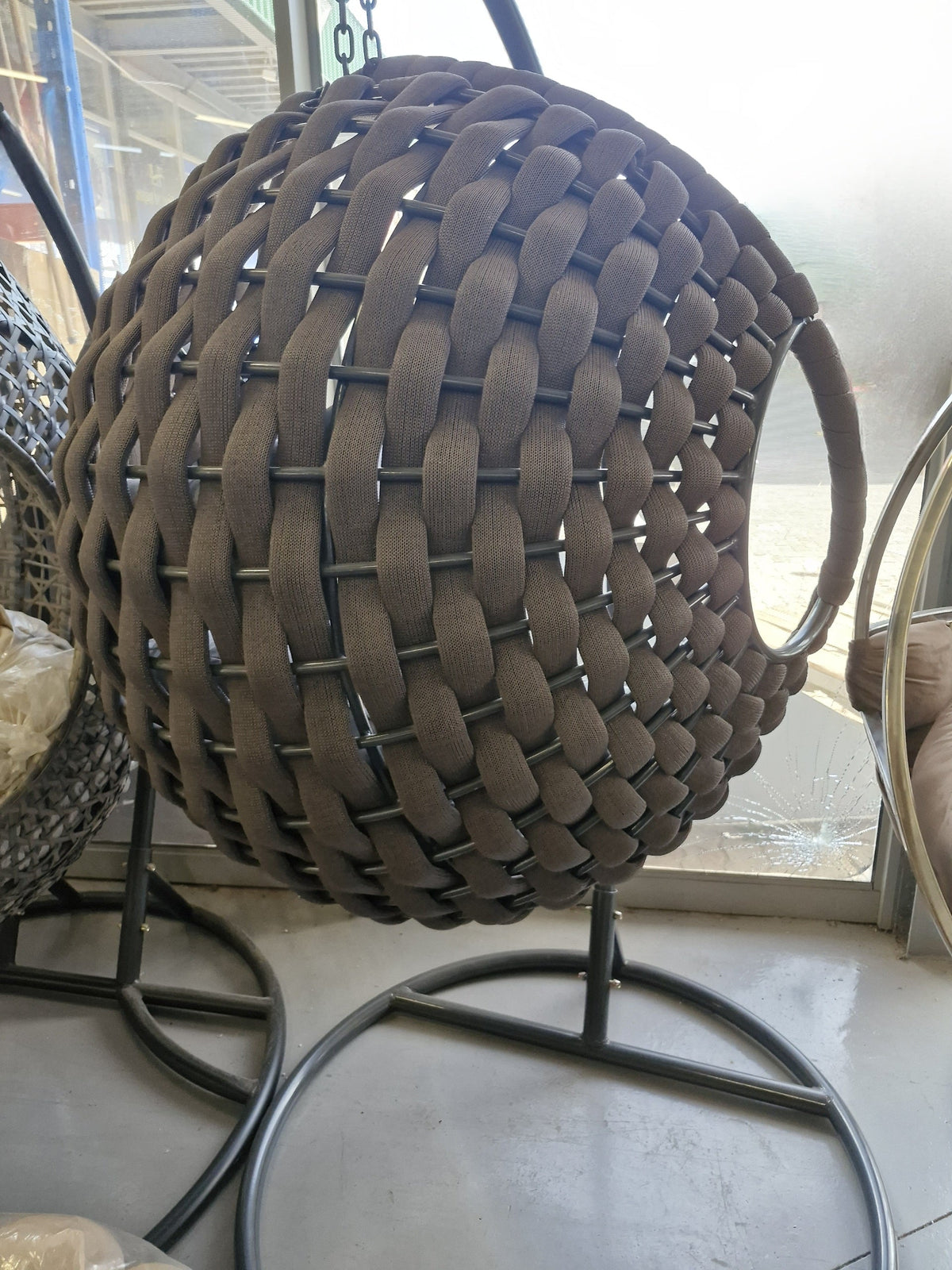 Azure woven luxe swing