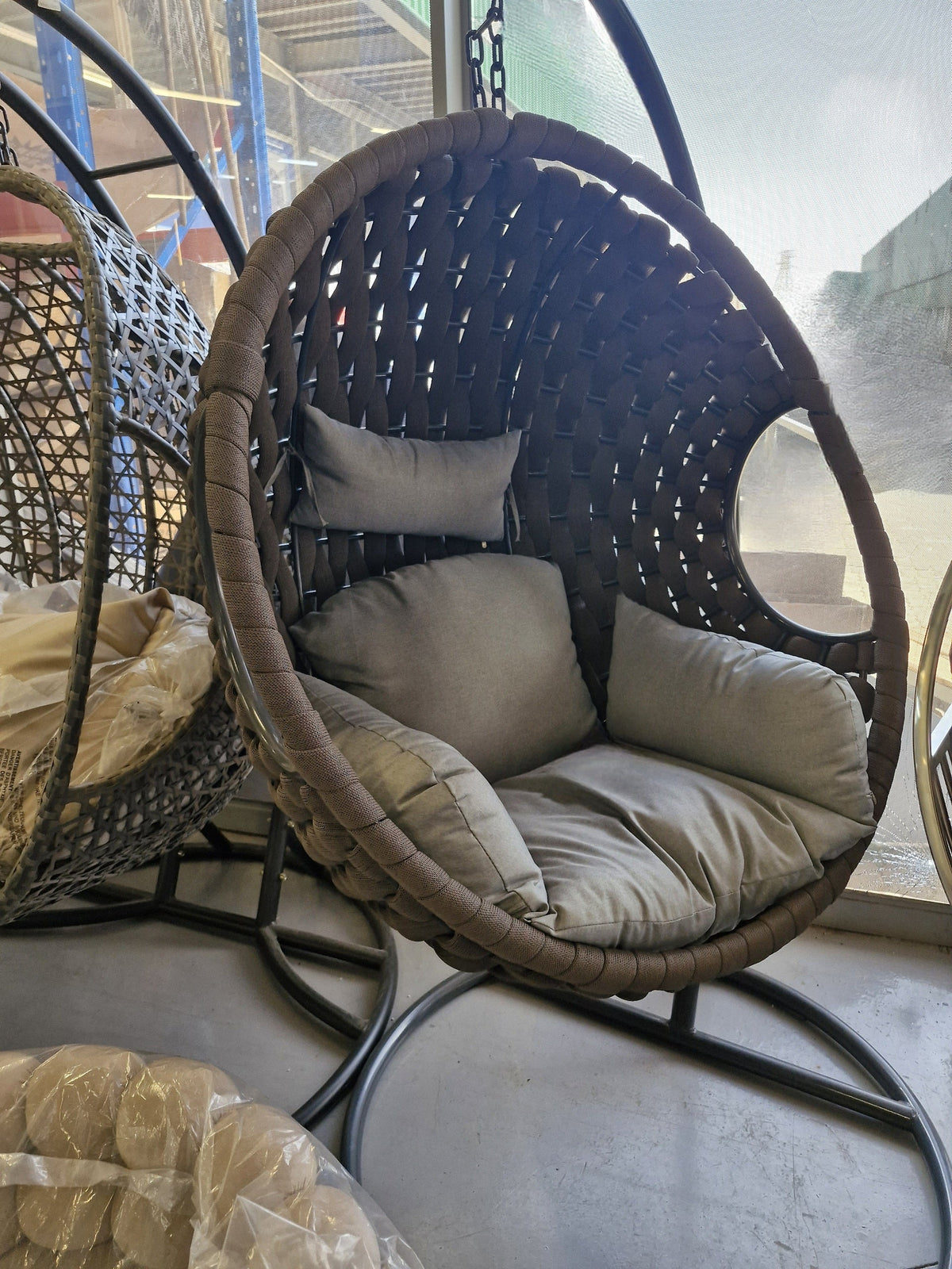 Azure woven luxe swing
