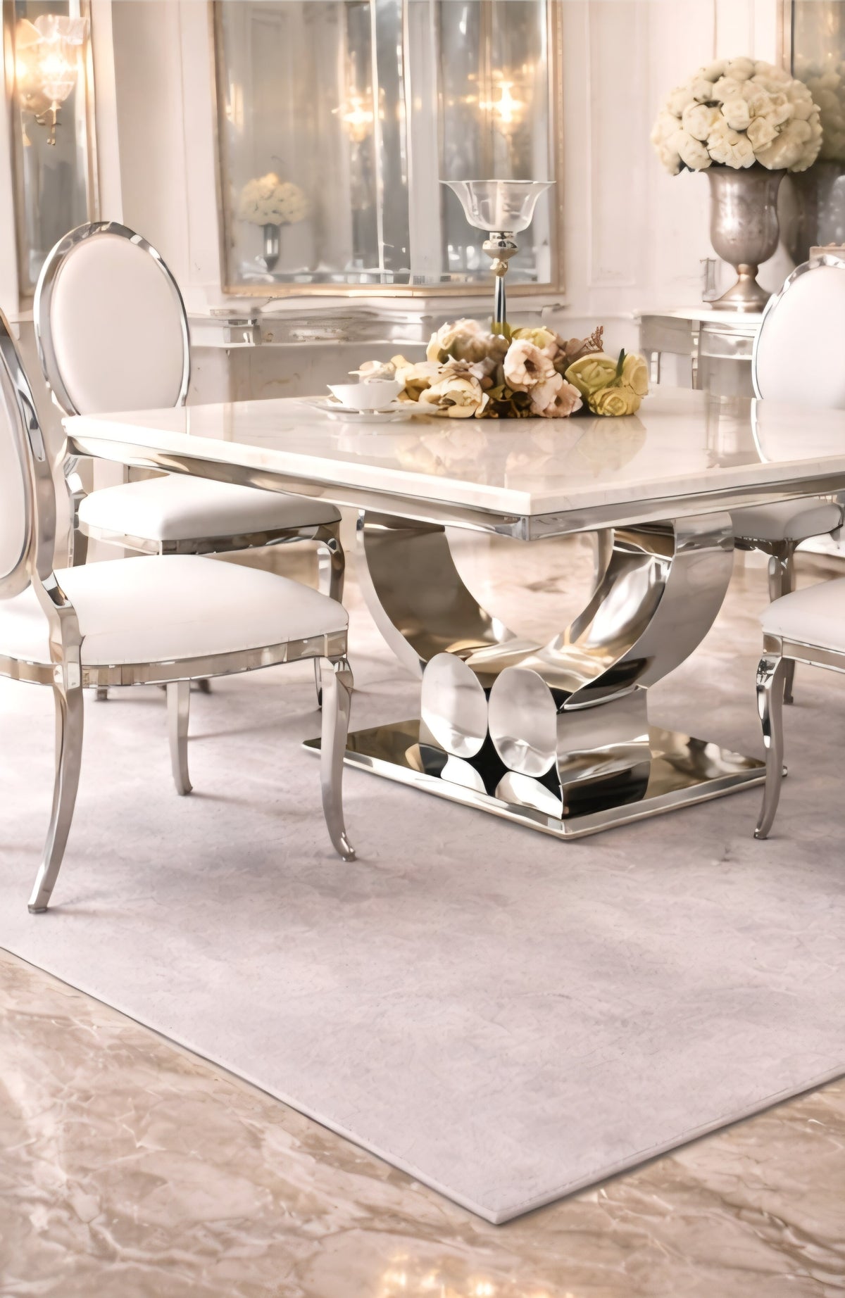 Monaco 6/8 Seater Luxe Dining Table
