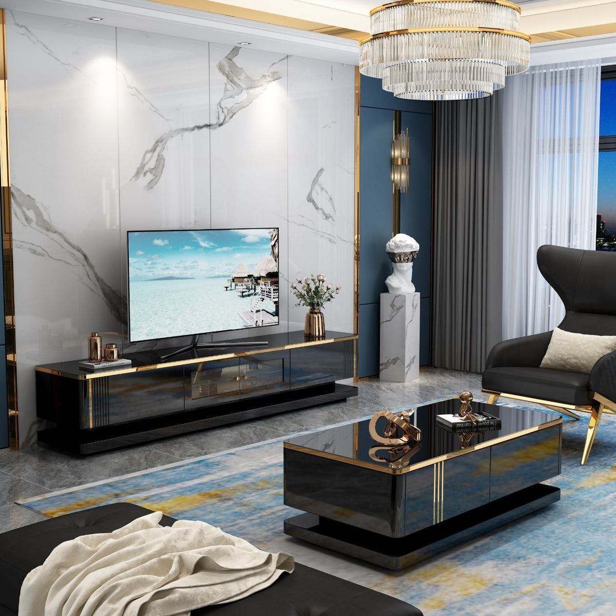 Segovia TV Stand/ Coffee Table Set