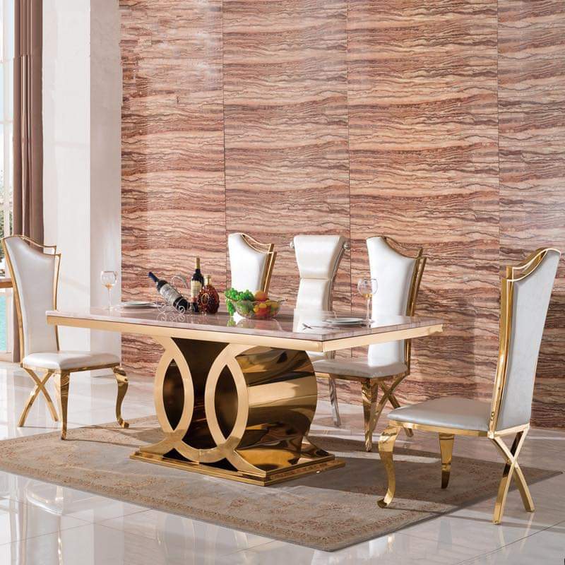 Aria marble dining table