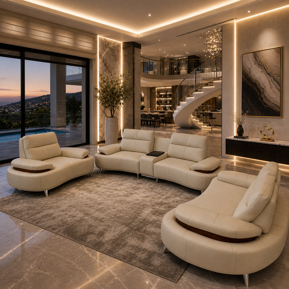 The Leonardo - Luxe Smart Tech Lounge Set