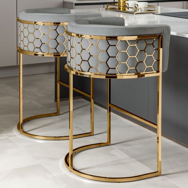 Avery luxe gold bar chairs