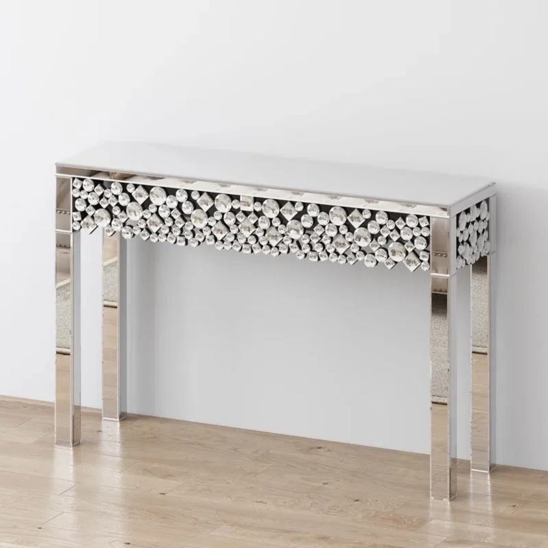 Giallo luxe console/mirror set