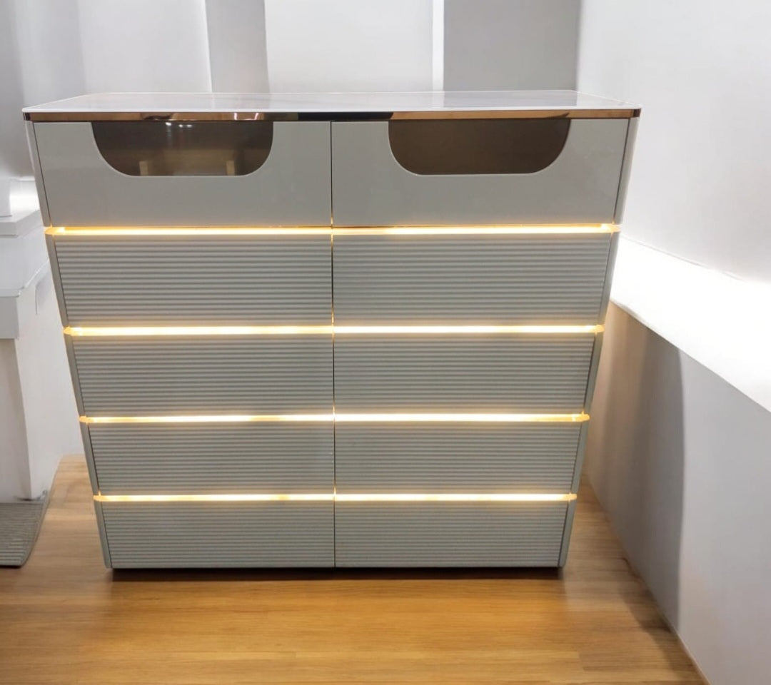 Marino LED chest of drawers