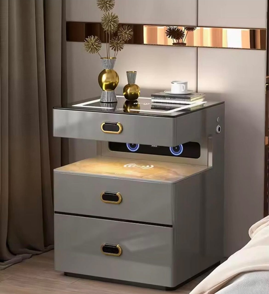 Nexus smart wireless charging pedestal