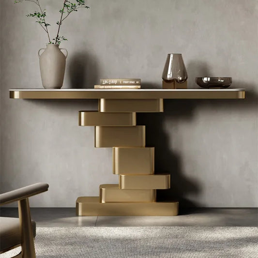 Bellisimo gold luxe console table