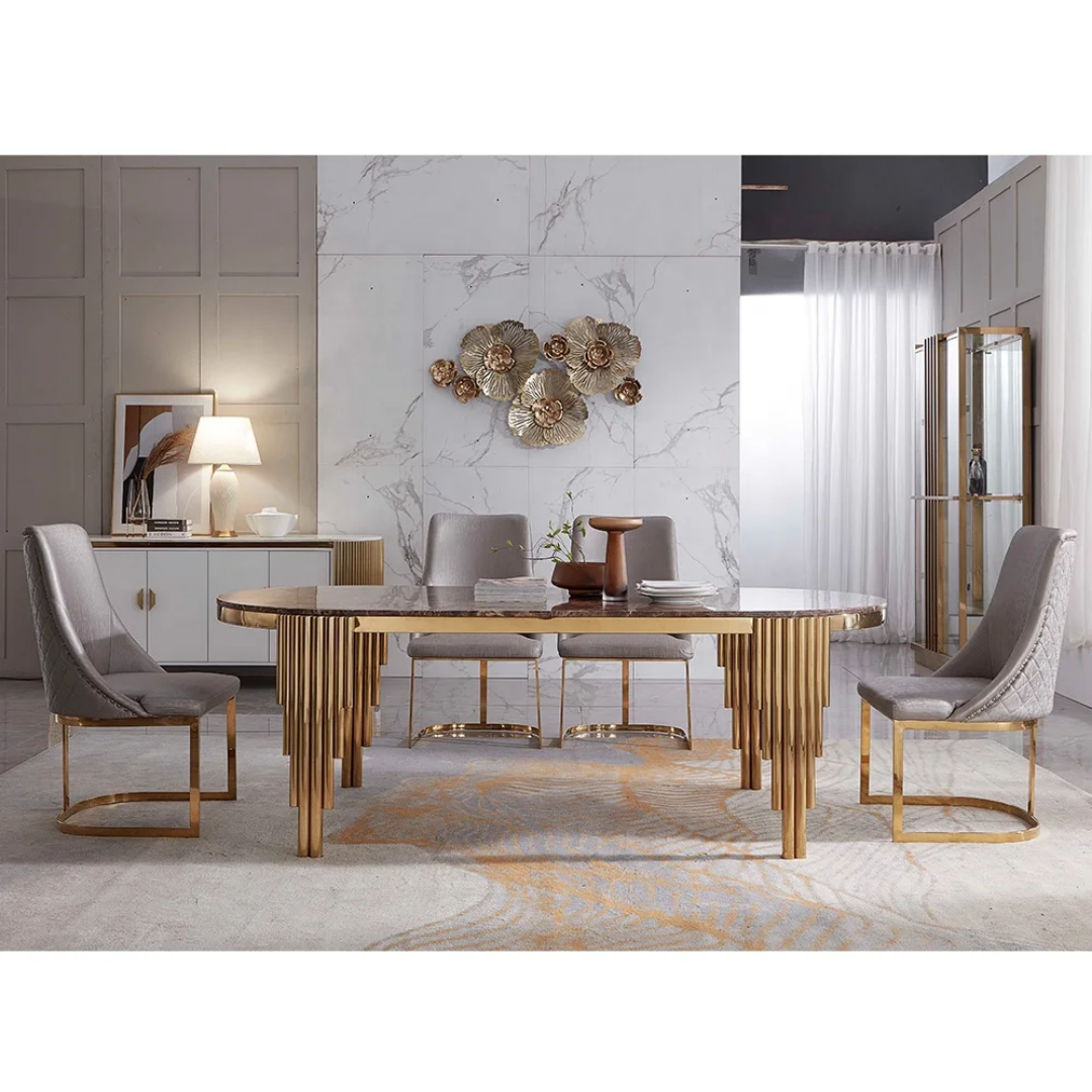 Azra luxe 6 seater dining set