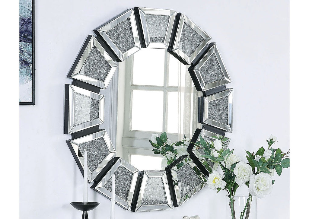 Marco crushed diamond mirror