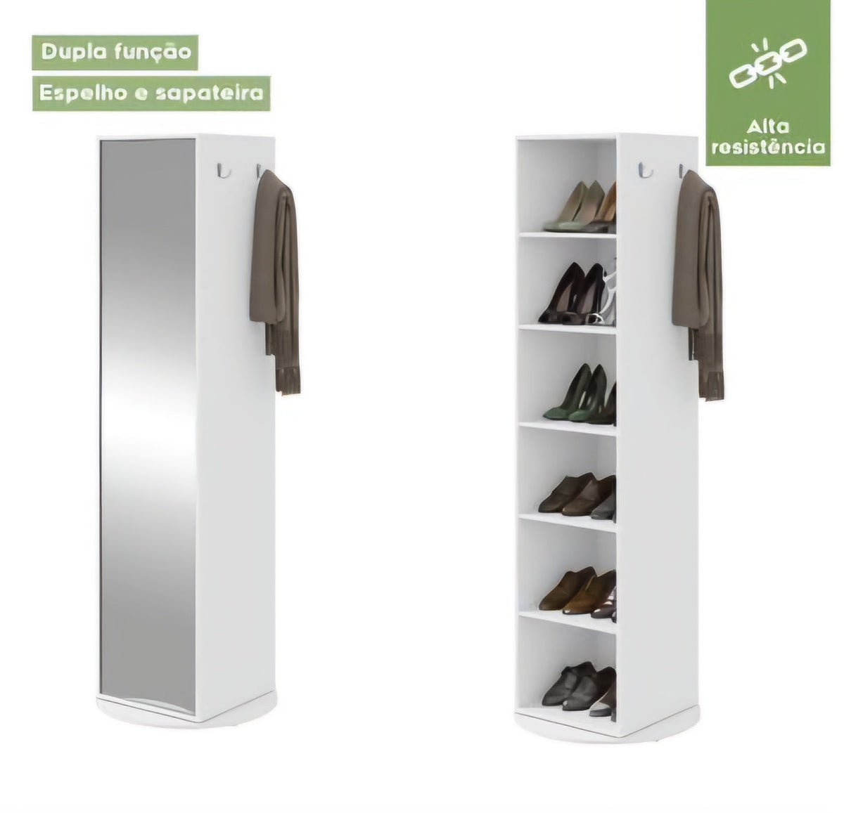 Rotating 360 degree mirror cabinet