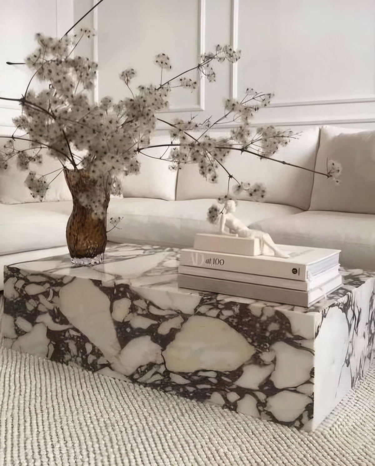 Calcutta marble coffee table