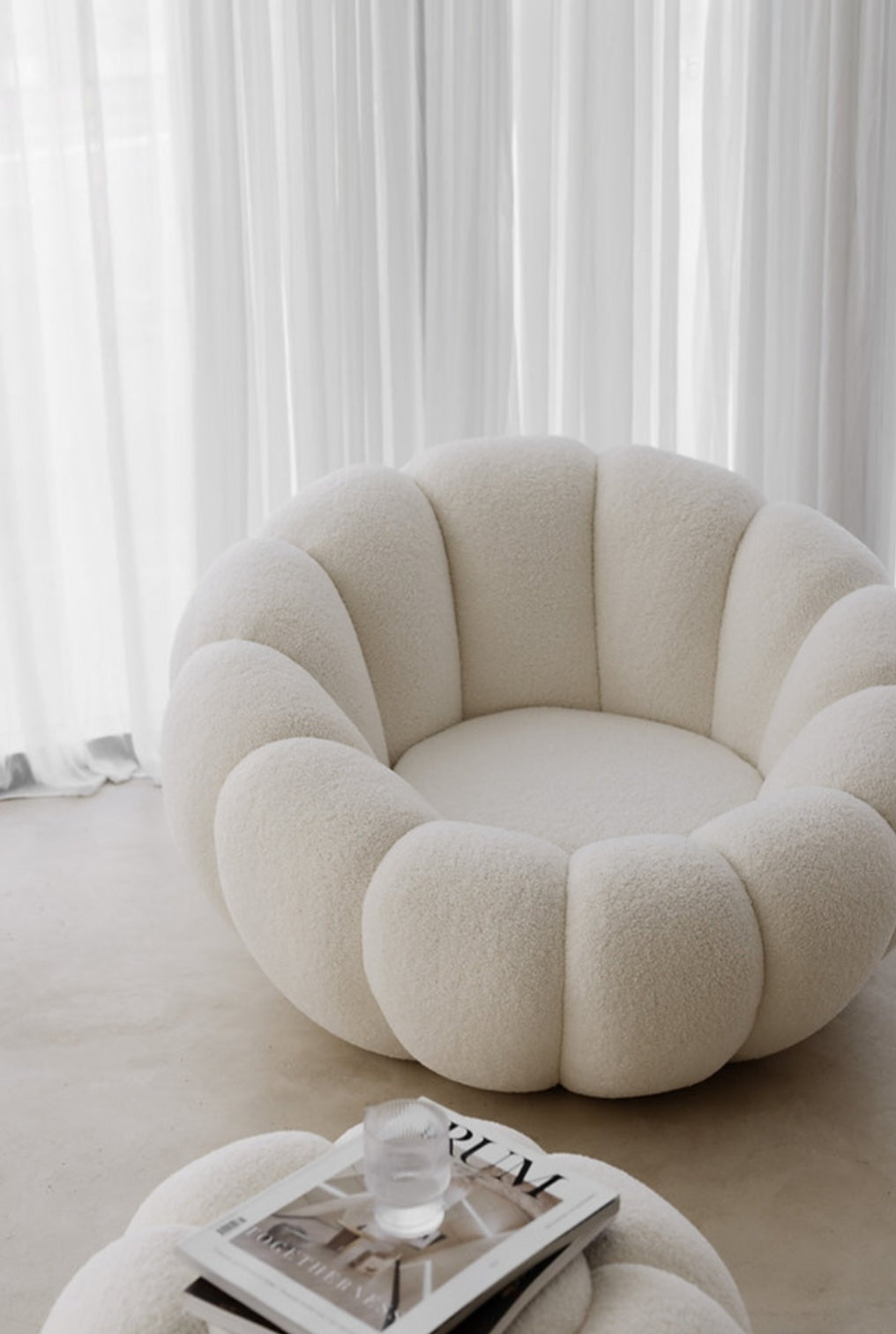 Emiliano boucle armchair