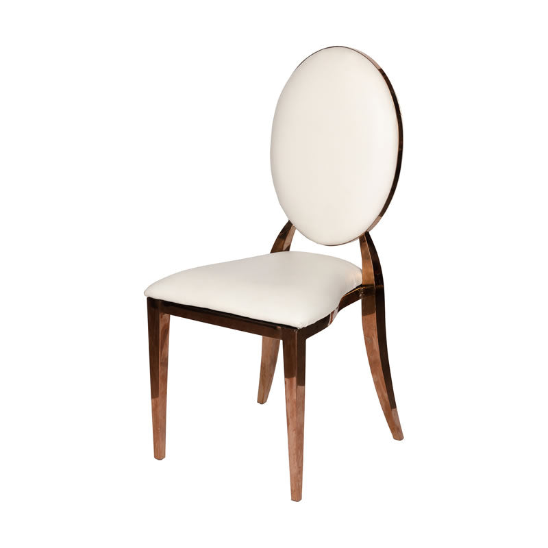 Kyra rose gold dining chair