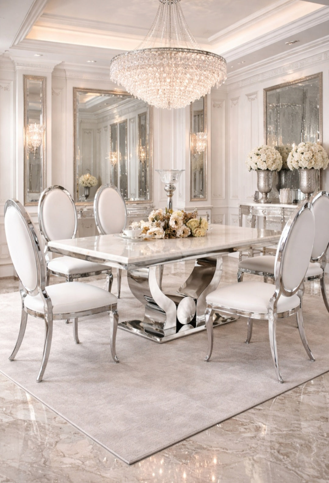 Monaco 6/8 Seater Luxe Dining Set