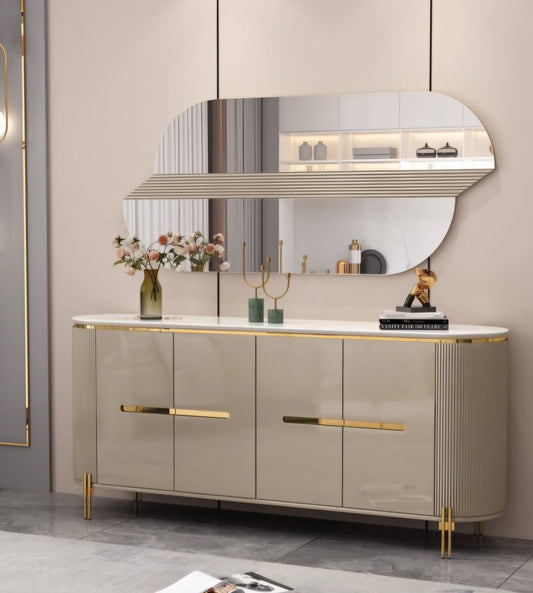 Versailles Buffet Table /Mirror Set