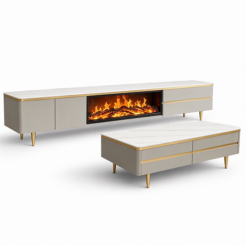 Montana Fireplace TV Stand/Coffee Table Set