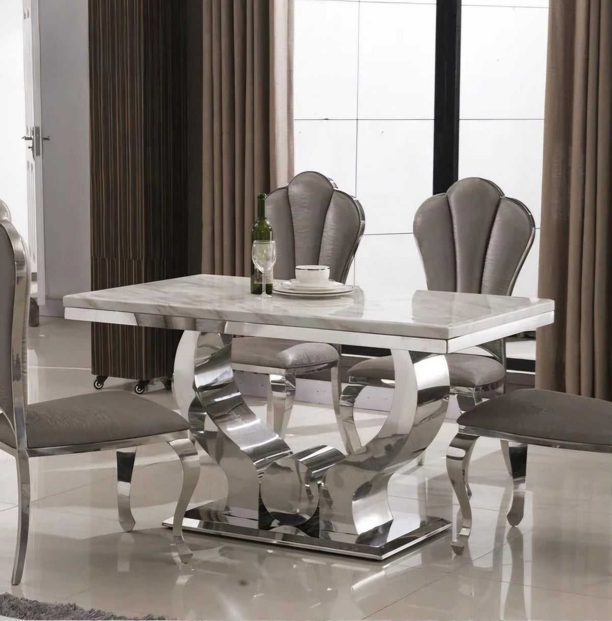 Monaco 6/8 Seater Luxe Dining Table