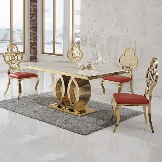 Aria marble dining table
