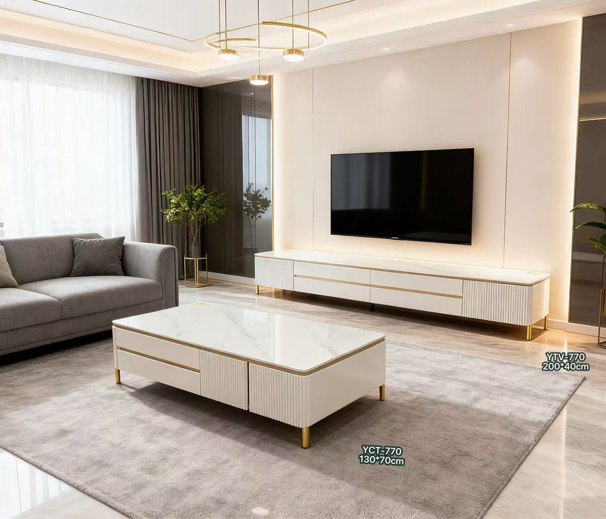 Sergio Plasma/ Coffee Table Set