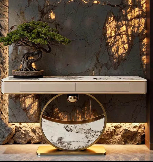 Perugia luxe marble console