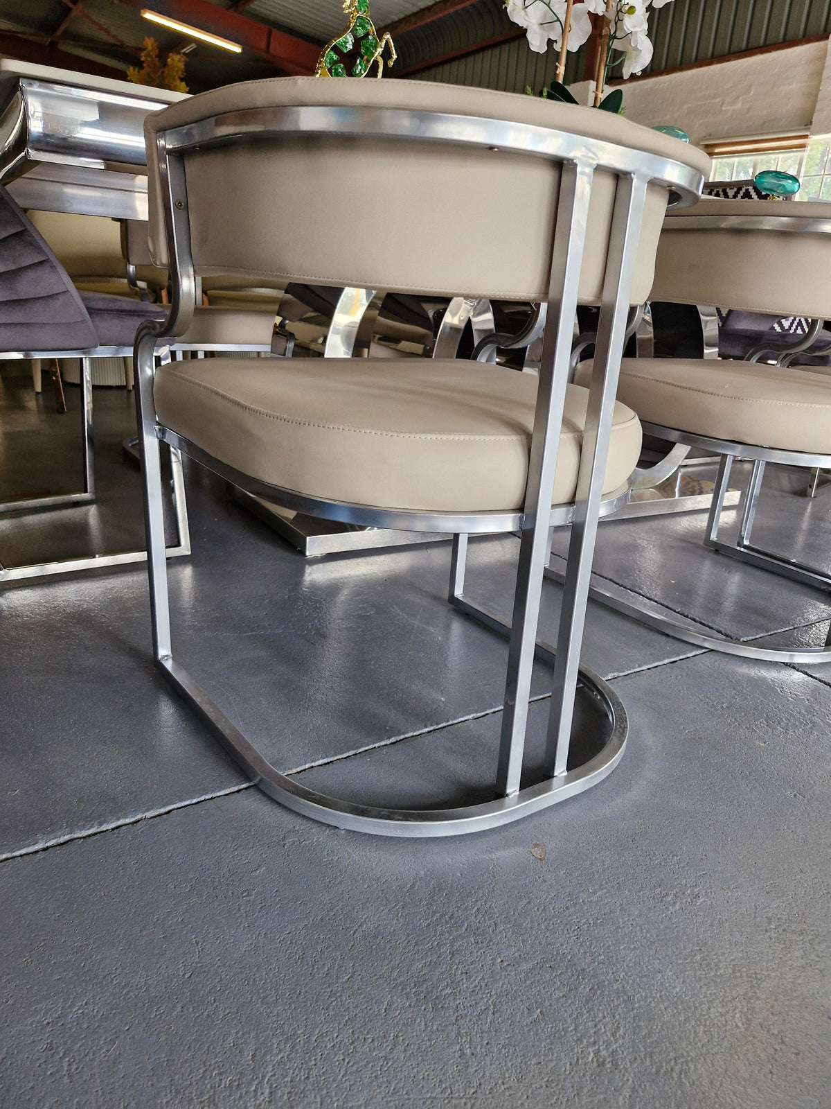 Cavario Silver Dining Chairs