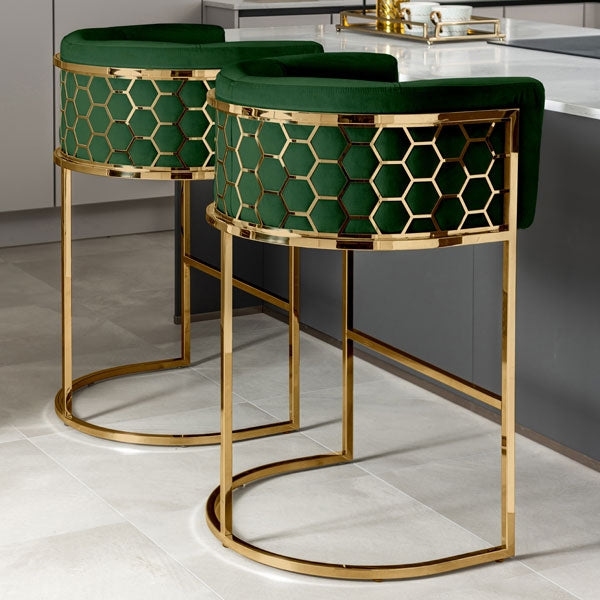 Avery luxe gold bar chairs