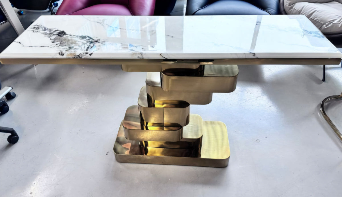 Bellisimo gold luxe console table
