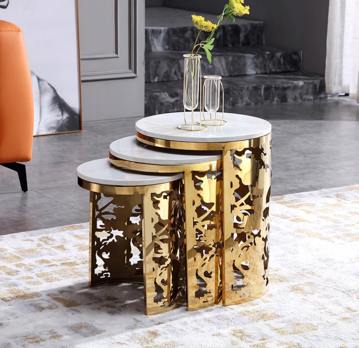 Moretti nested side tables