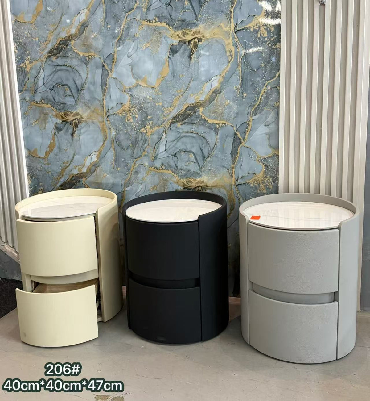 Eden round nightstand