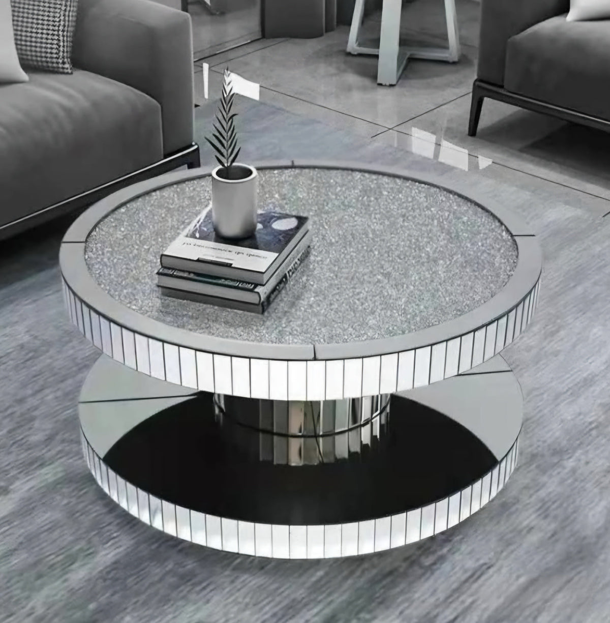 Alore crushed diamond coffee table
