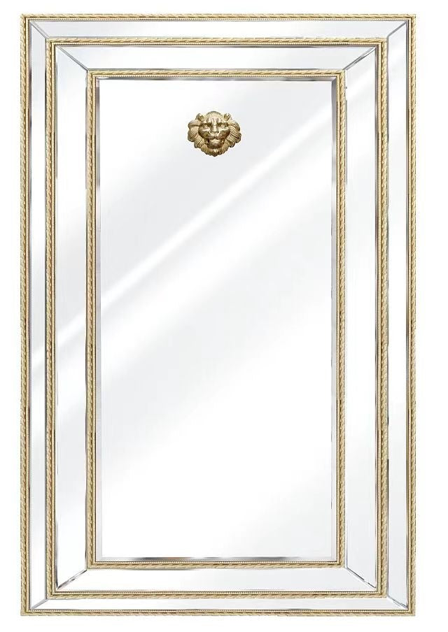 Sapphire lion mirror