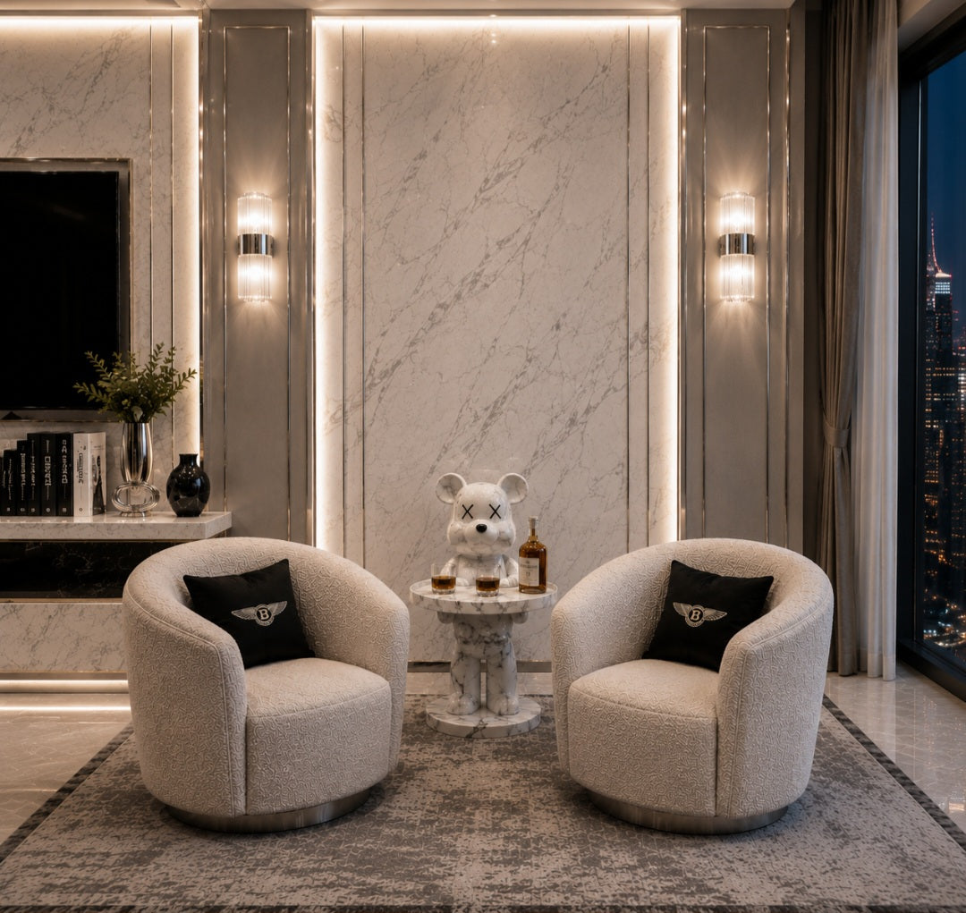 Luxe teddy side table