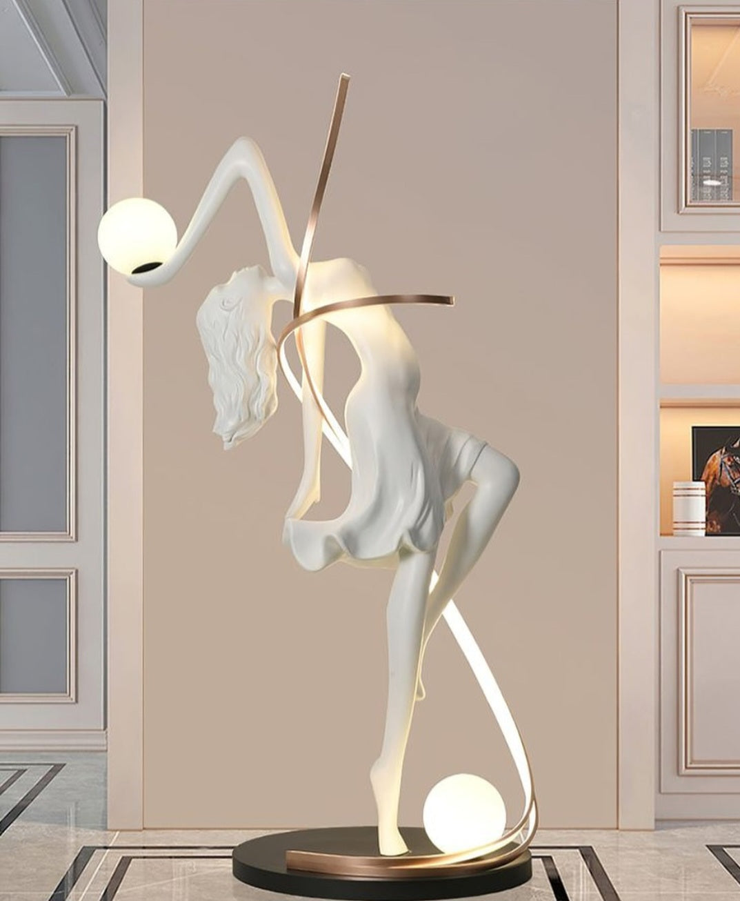 Athena Dancing Goddess Lamp Sculpture