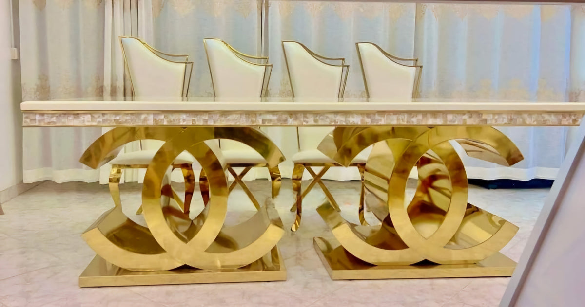 Coco Chanel Designer Table- 10/12 Seater