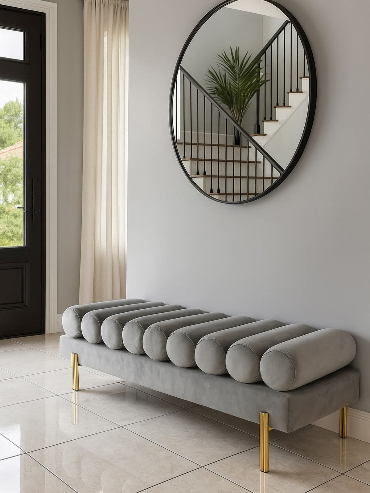 Savoir velvet bench