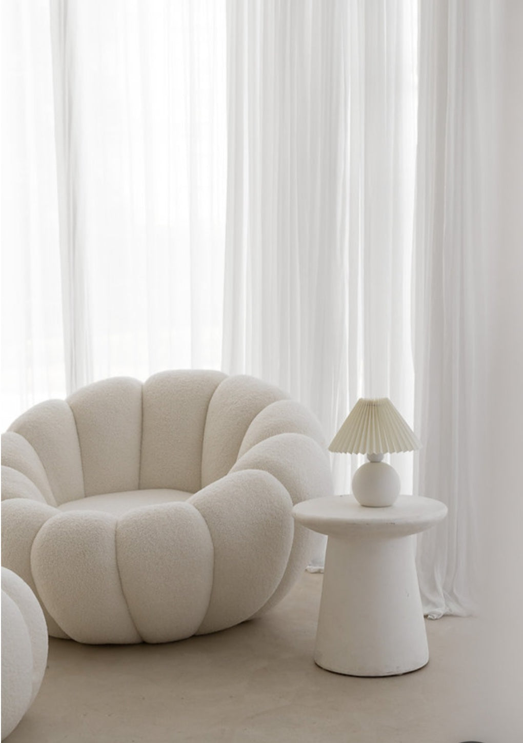 Emiliano boucle armchair