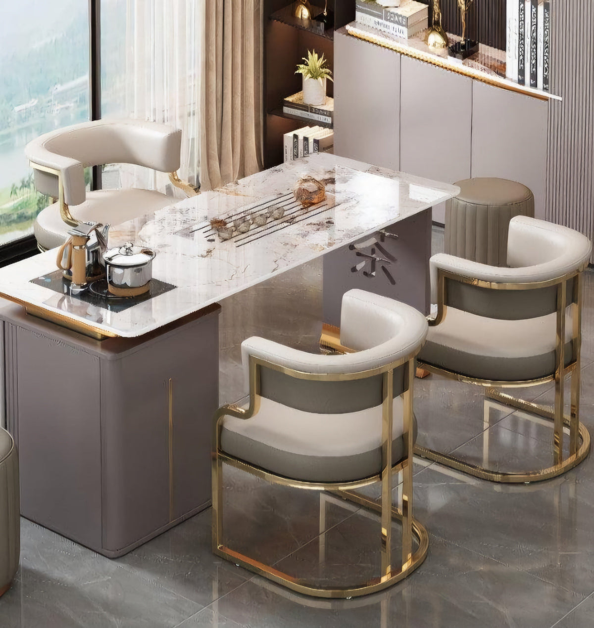 Cavario luxe dining chairs