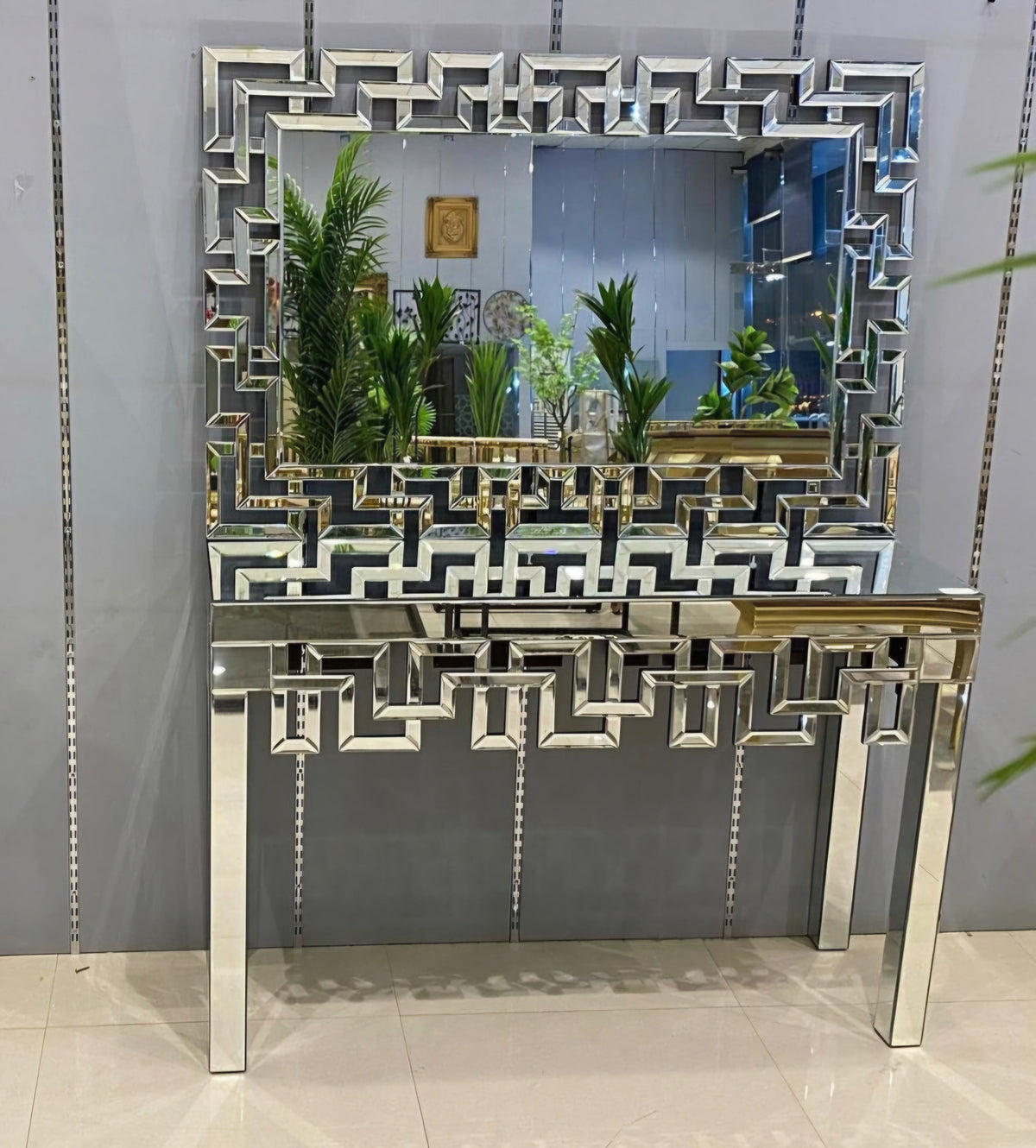 Brunello luxe console/mirror set