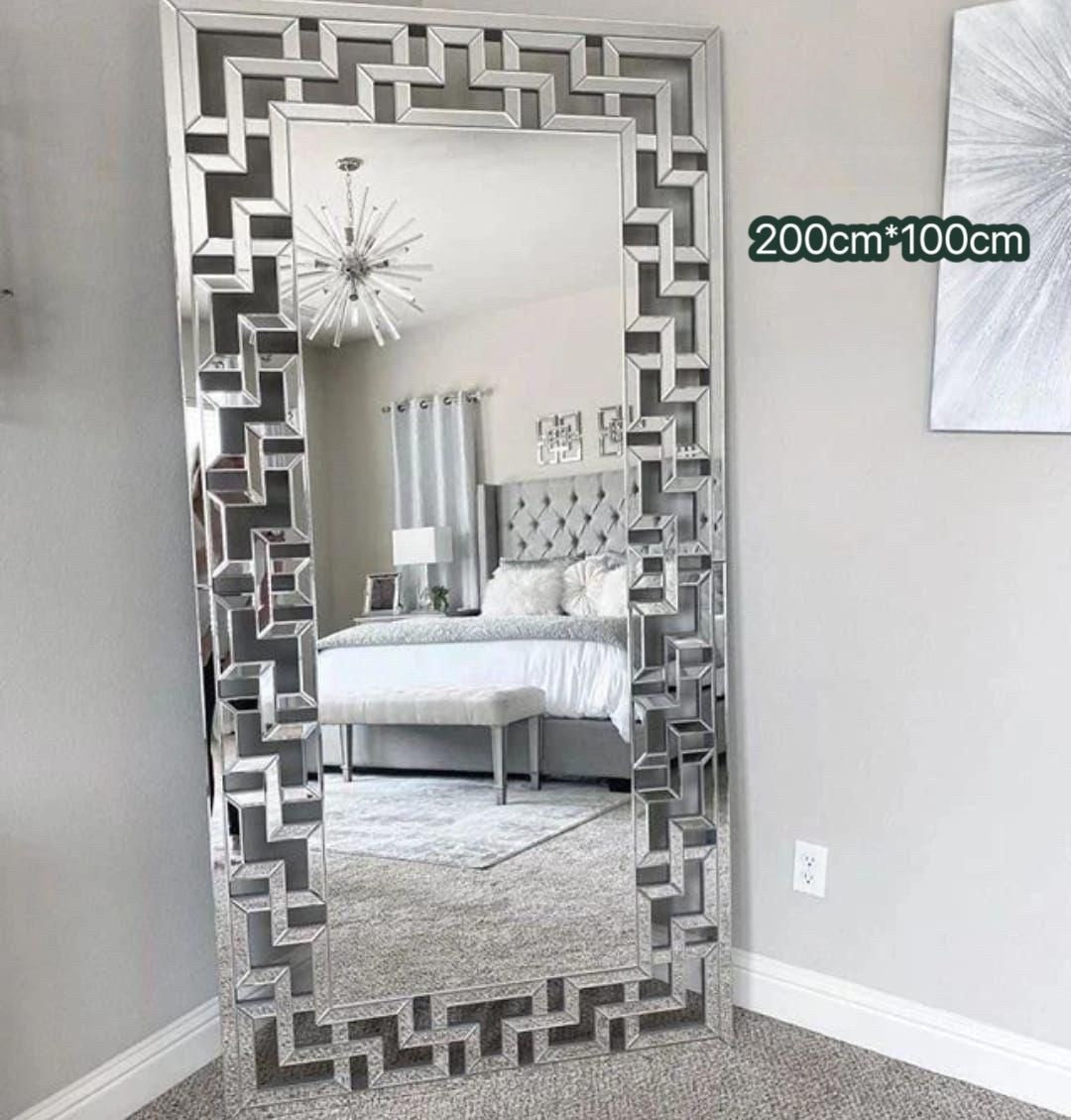 Silver Standing XL mirror 