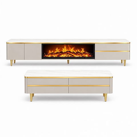 Montana Fireplace TV Stand/Coffee Table Set