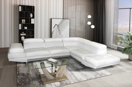 Marlow air leather corner couch
