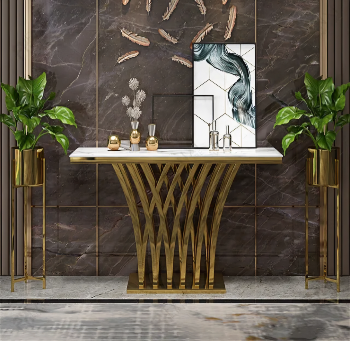 Aldora gold console