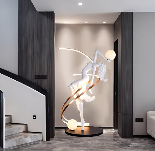 Athena Dancing Goddess Lamp Sculpture
