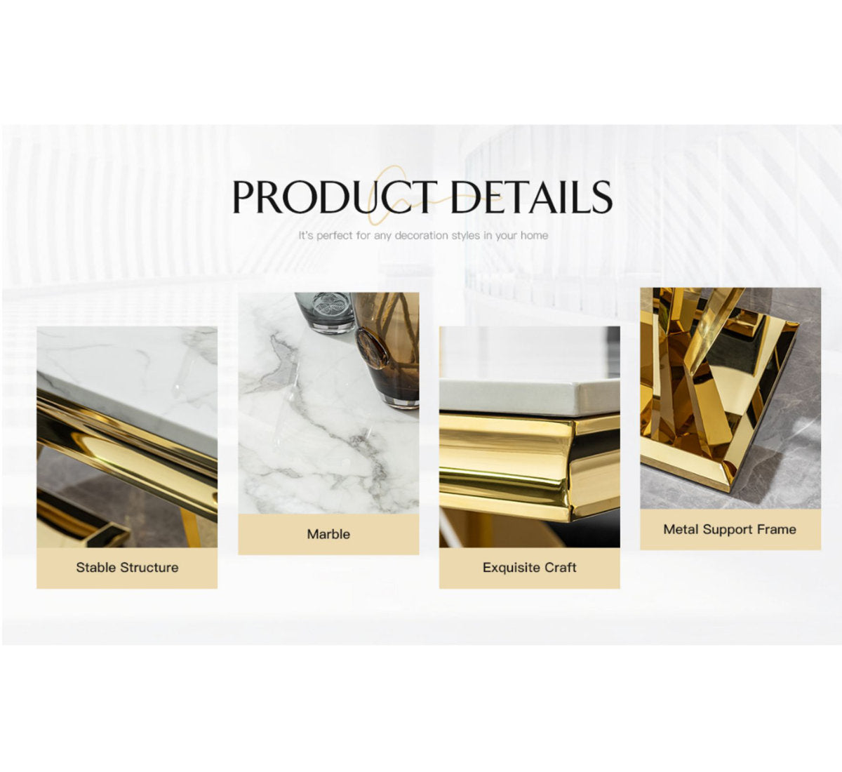 Damico luxe dining table