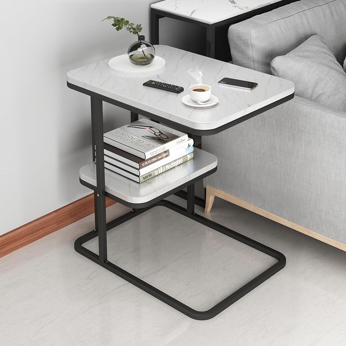 MFurn Three-Tier Square Coffee Table – Modern Side & Sofa Table-Various Options